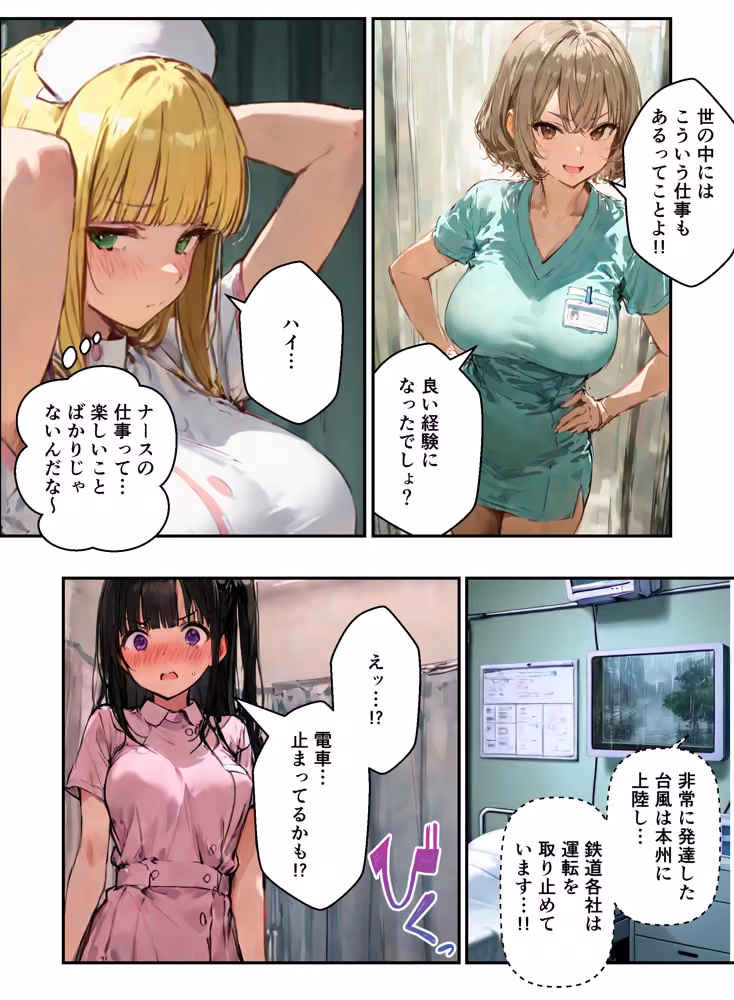 ナースの職場体験だったのに搾精病院に閉じ込められて密室で種付けされた話 hitomiエロ漫画raw サンプル画像025