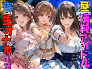 昼はアイドル夜は生オナホ生活渋●凛＆島●卯月＆本●未央