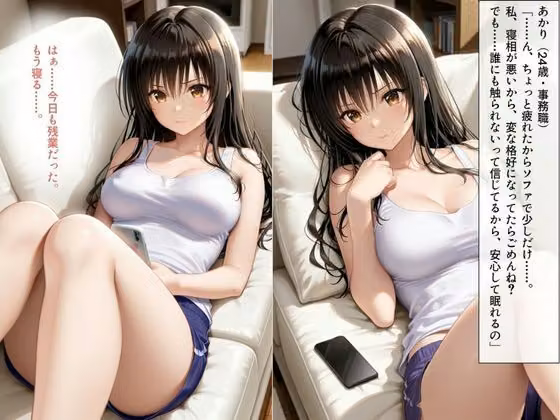 リビングで眠る姉 〜無防備な身体を好きに●す夜〜 hitomiエロ漫画raw サンプル画像001
