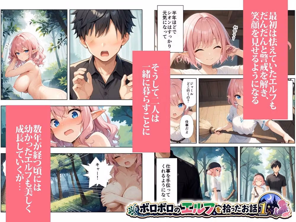 ボロボロのエルフを拾ったお話総集編 hitomiエロ漫画raw サンプル画像002