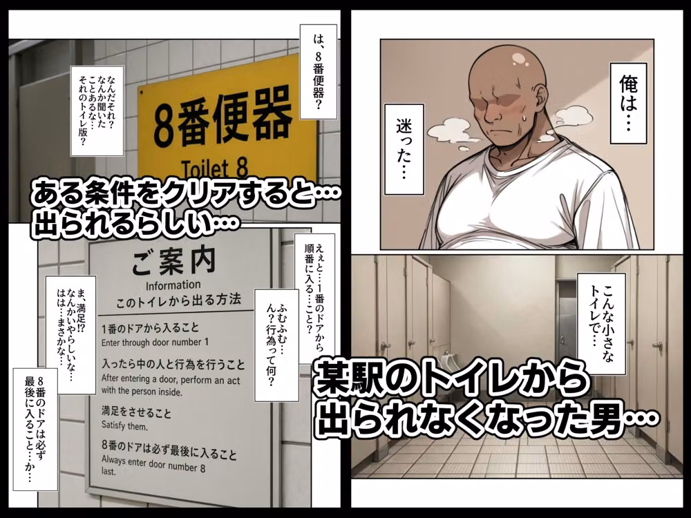 8番便器 第一話 hitomiエロ漫画raw サンプル画像001