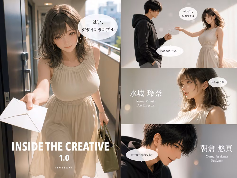 INSIDE THE CREATIVE 1.0｜先輩、会社では秘密ですよね？【こだわり動画同梱】 hitomiエロ漫画raw サンプル画像001