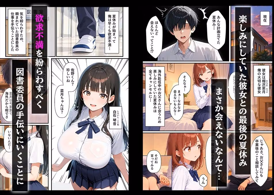 【逆NTR】みんなが狙ってる爆乳JKとの本能全開浮気セックスに沼った話 hitomiエロ漫画raw サンプル画像001