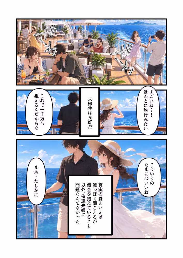 嫁と恋愛リアリティショーに参加したはずがNTRありだった件 hitomiエロ漫画raw サンプル画像002