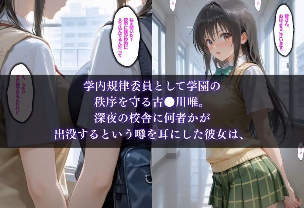 風紀委員が夜の校舎で媚薬堕ち 古手川唯の秩序崩壊 hitomiエロ漫画raw サンプル画像001