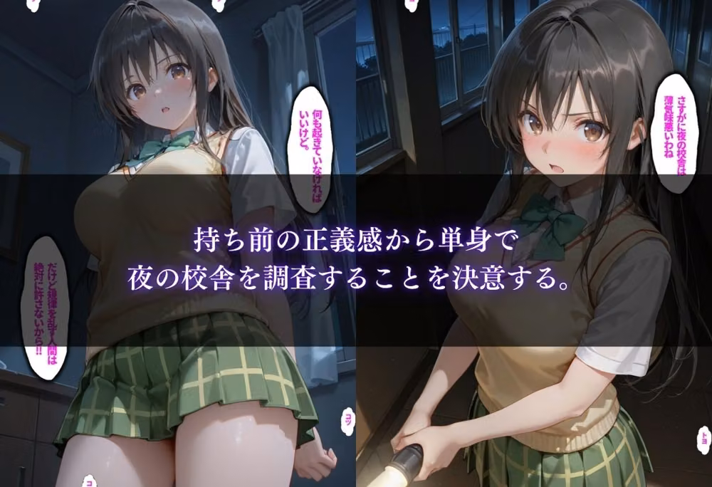 風紀委員が夜の校舎で媚薬堕ち 古手川唯の秩序崩壊 hitomiエロ漫画raw サンプル画像002