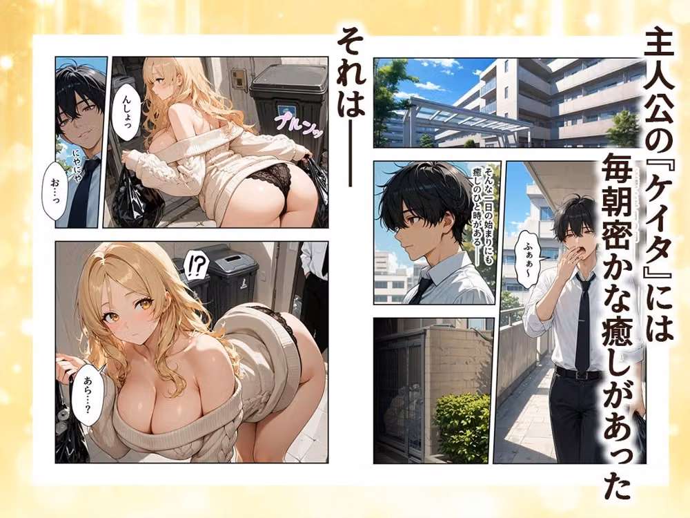 パンツ拾ったら金髪人妻とラブラブセックスする関係になった件 hitomiエロ漫画raw サンプル画像001