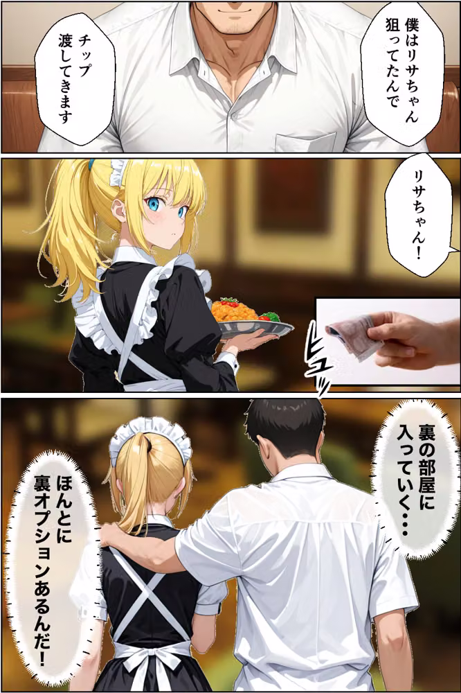 バブル時代に転生してノーパン喫茶でハーレムになった話 hitomiエロ漫画raw サンプル画像013