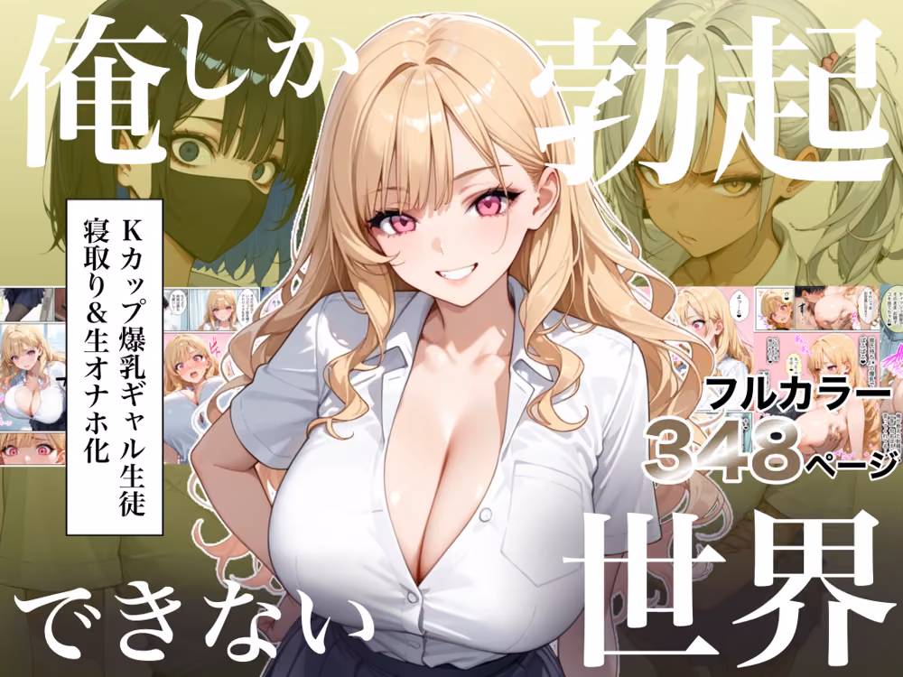 俺しか勃起できない世界4  〜Kカップ爆乳ギャル生徒寝取り＆生オナホ化〜 hitomiエロ漫画raw サンプル画像001