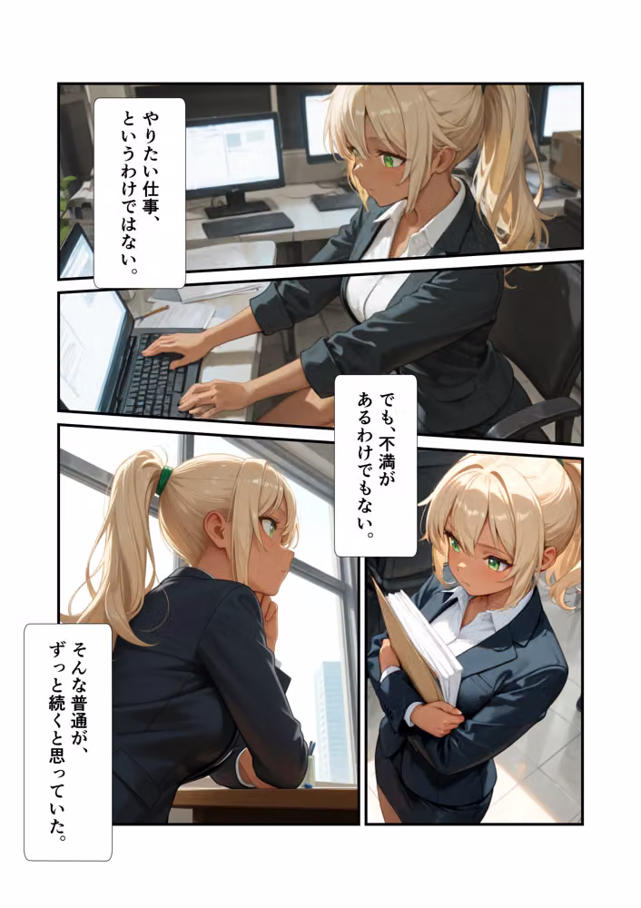 日常が崩壊し、メイド服の下で悦楽を求められるような話 hitomiエロ漫画raw サンプル画像003