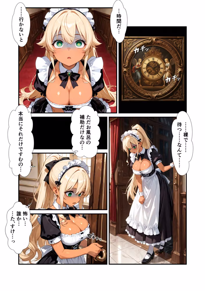 日常が崩壊し、メイド服の下で悦楽を求められるような話 hitomiエロ漫画raw サンプル画像025