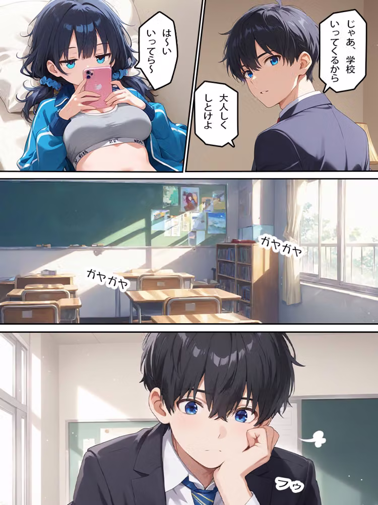 ジト目巨乳妹が俺のせいで引きこもりになったのでおわびに生ハメ・中出しセックスをさせられる話 hitomiエロ漫画raw サンプル画像003