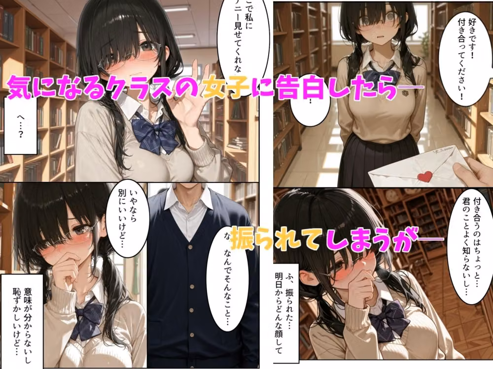 【オナサポ】僕を振ったクラスの女子にオナニーさせられる hitomiエロ漫画raw サンプル画像001