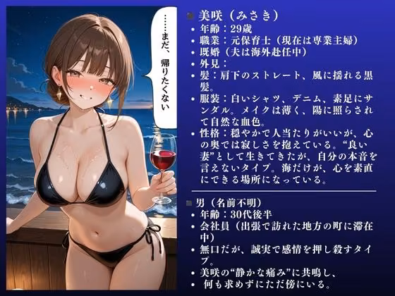【イクぅぅぅ！】黒ビキニ人妻快楽不倫セックス〜美咲（29）ビーチNTR〜大ボリューム58ページ hitomiエロ漫画raw サンプル画像002