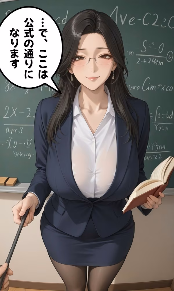 童貞をぶち56したい、人妻教師 hitomiエロ漫画raw サンプル画像001