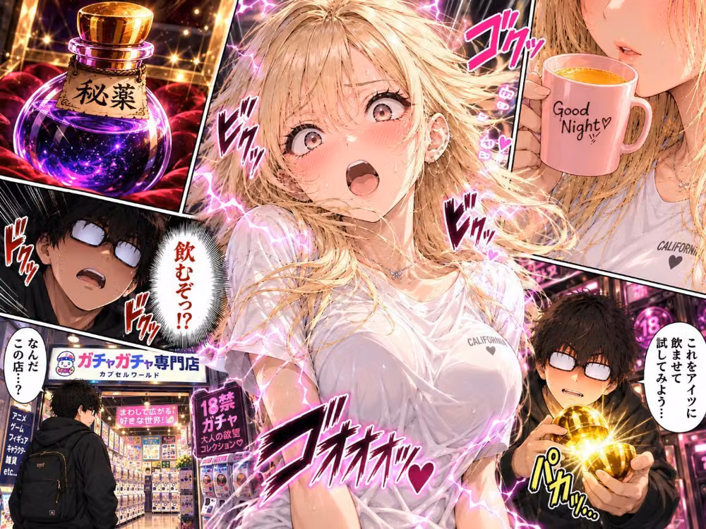 ギャル妹に18禁ガチャの秘薬を●ませて性処理に使ってみた hitomiエロ漫画raw サンプル画像003