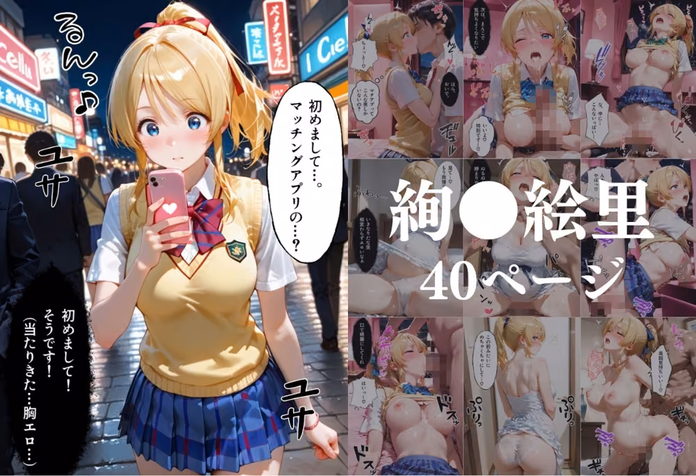 マッチングアプリで出会った美女を孕ませた話 ラ●ライブ！編 hitomiエロ漫画raw サンプル画像003
