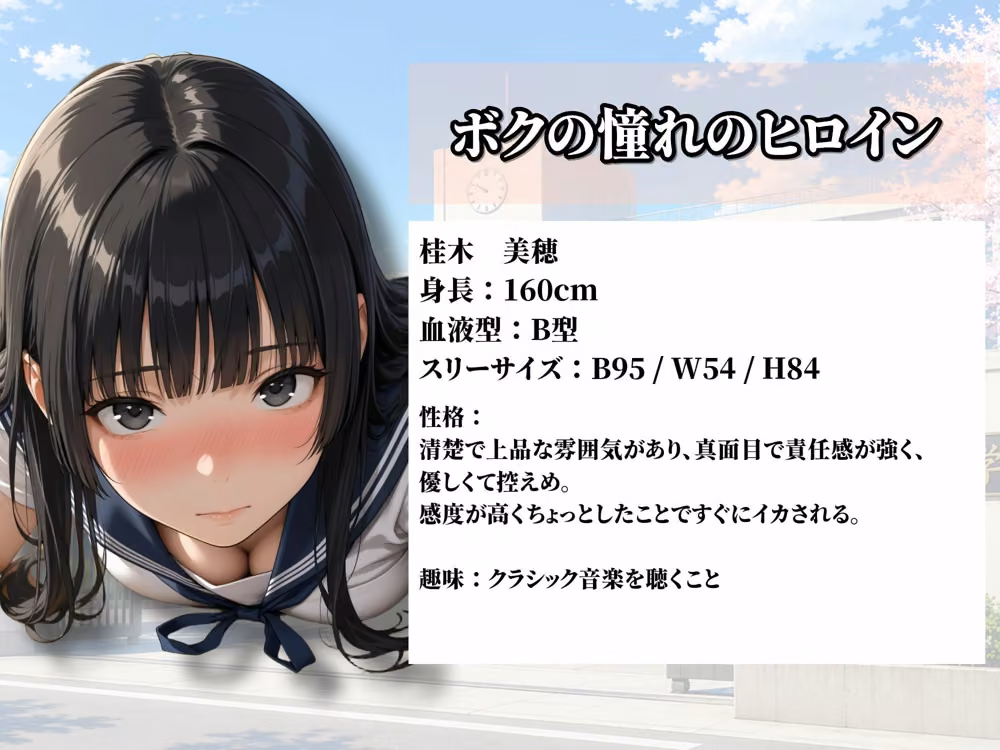 童貞のボクが大好きな優等生ヒロインを目の前で校長に弱みを握られNTRされた話〜桂木 美穂編 hitomiエロ漫画raw サンプル画像001