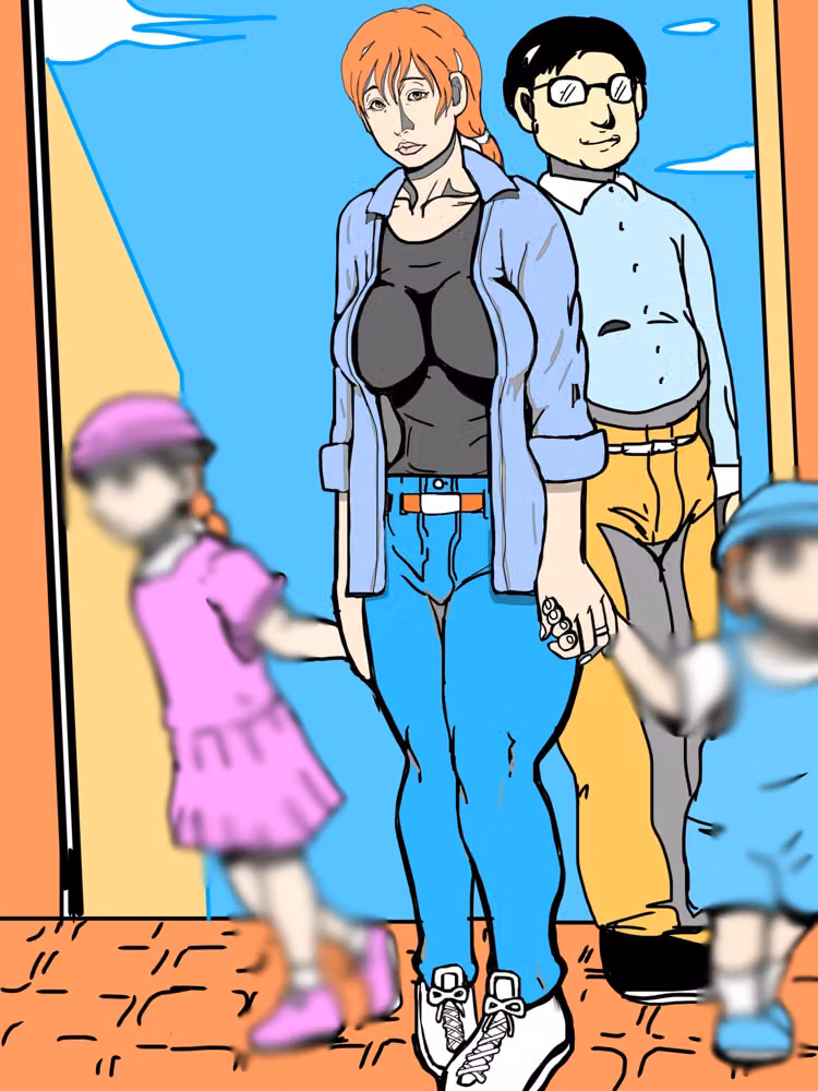 家族といるのに俺のことガン見してくる人妻仕方ねぇから可愛いがってやるかぁ hitomiエロ漫画raw サンプル画像003