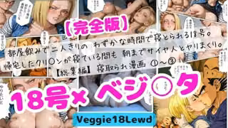 【NTR漫画】部屋飲み二人きりわずかな時間で寝とられる18号 帰宅したクリ○ンの隣で朝までサイヤ人とヤリまくり 1〜3完全版＋特典29枚合計104枚