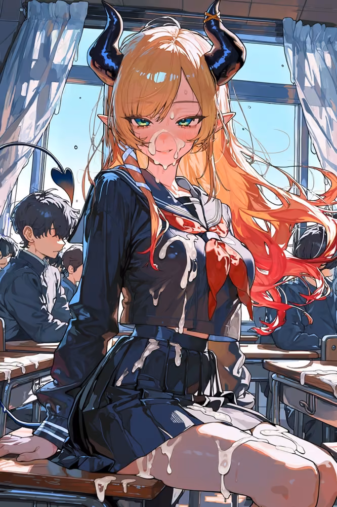 学校でいっぱいきもちいいことしよ？〜金髪悪魔先生〜 hitomiエロ漫画raw サンプル画像002