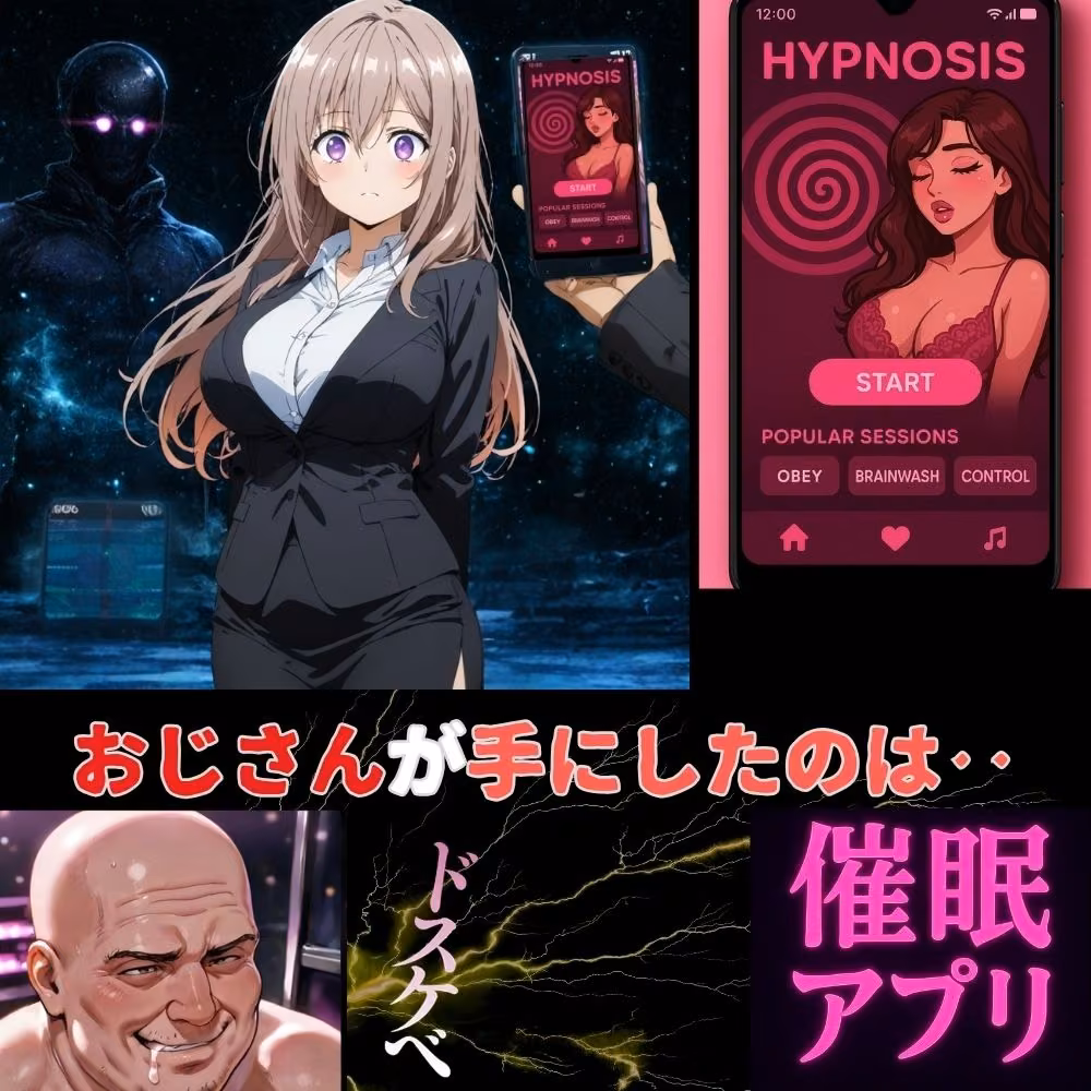 催●アプリが引き出した本能！おじさん専用アプリが支配する身体‥片瀬詩織里が堕ちてイク hitomiエロ漫画raw サンプル画像001