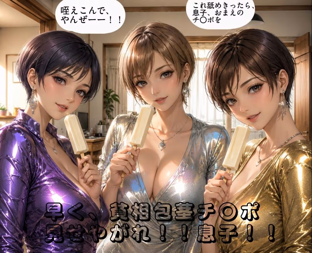 母子相姦ママがいっぱい  2  おしゃぶりママズ ヘリオガバルスの市 サンプル画像8