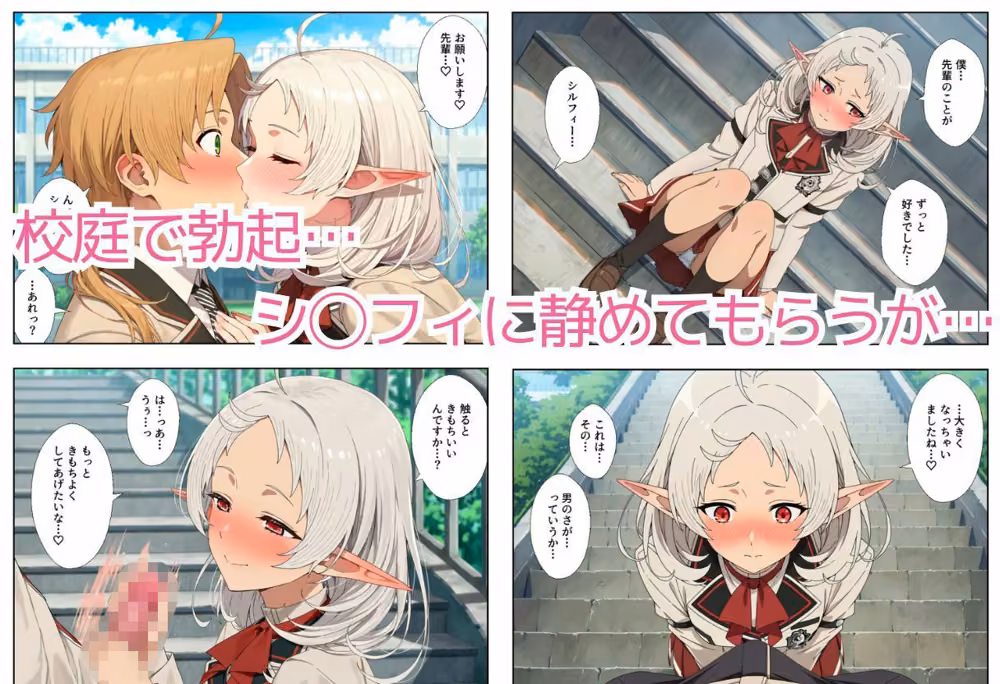 無職ヒロイン学園ハーレムイチャラブ中出しえっち 月見そば サンプル画像4