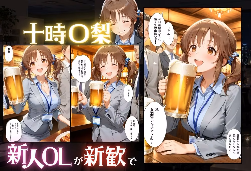 新人OLが新歓でキモ上司に寝取られる話 ア〇ドルマスターシンデレラガールズ編 RUSH サンプル画像1