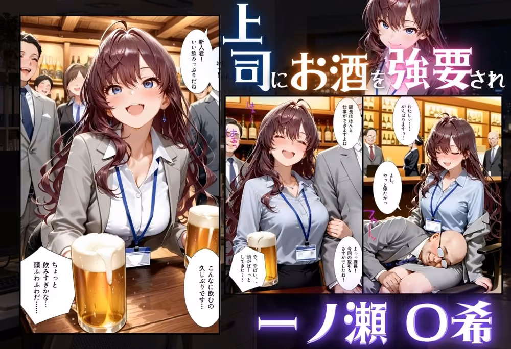 新人OLが新歓でキモ上司に寝取られる話 ア〇ドルマスターシンデレラガールズ編 RUSH サンプル画像2