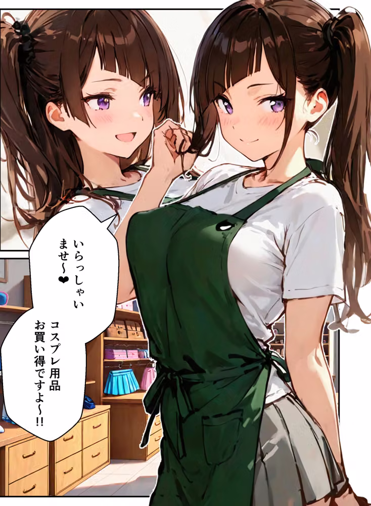 裏オプありコスプレ屋さんの3姉妹！パパたちを寝取りまくって大盛況 hitomiエロ漫画raw サンプル画像001