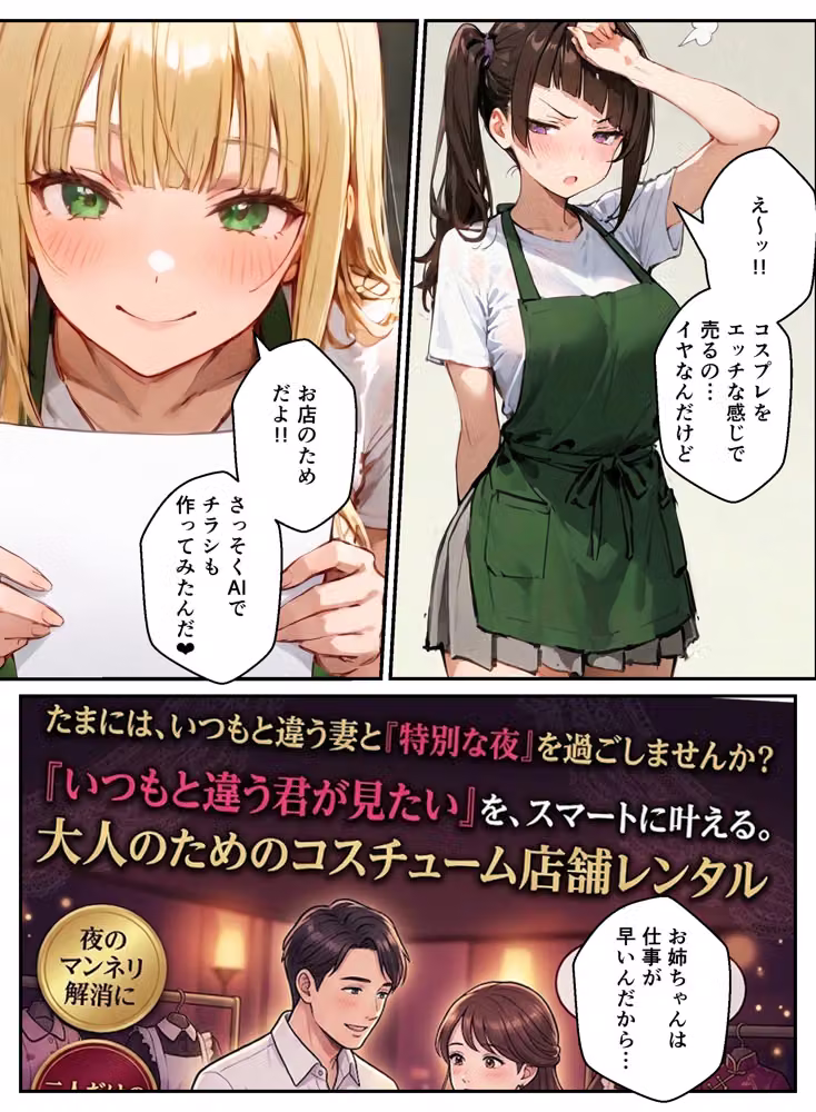 裏オプありコスプレ屋さんの3姉妹！パパたちを寝取りまくって大盛況 hitomiエロ漫画raw サンプル画像012