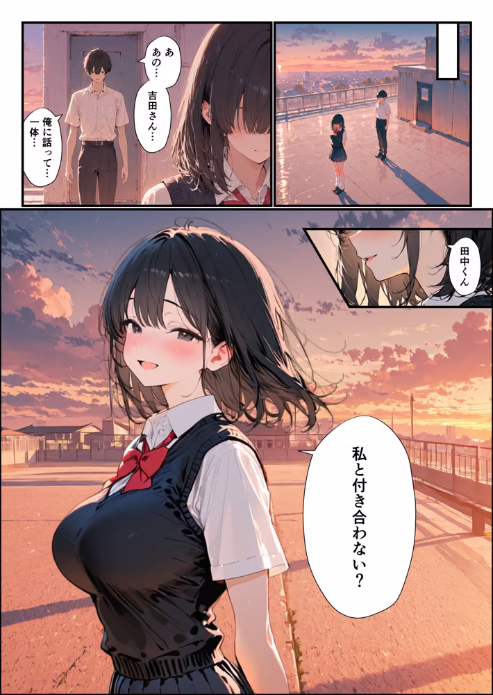 隣の席のギャルのことが好きなのに、巨乳の同級生が誘惑してくる hitomiエロ漫画raw サンプル画像012
