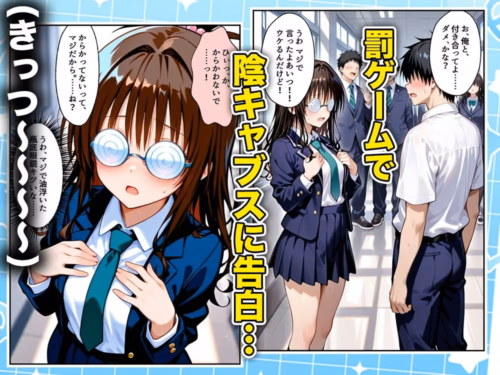 罰ゲームの嘘告白で抱いたクラスの陰キャブスに種付けしていたら眼鏡が外れてエロ嫁になりました  美柑編 hitomiエロ漫画raw サンプル画像001