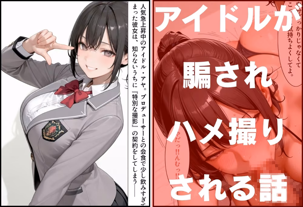 巨乳アイドル アヤ ハメ撮り流出 〜グラビアと騙されマイクロビキニで生中出しS〇X〜 hitomiエロ漫画raw サンプル画像001