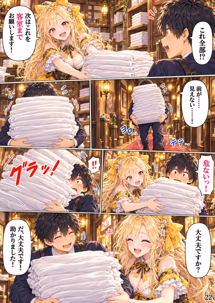 【全11話・約110P・フルカラー】異世界転移したら美女だらけの宿屋に就職しました！？ 第1部 〜月灯り亭と月の道〜本編 hitomiエロ漫画raw サンプル画像022