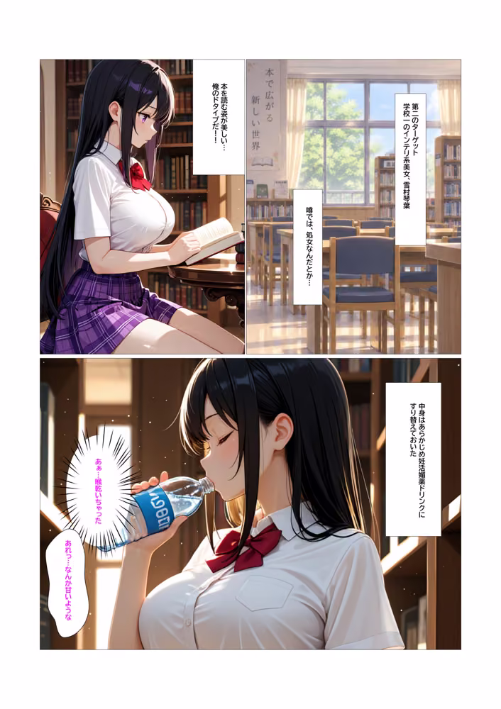妊活媚薬で快楽堕ち  3人の高嶺の花が中出しSEX懇願する話 hitomiエロ漫画raw サンプル画像004