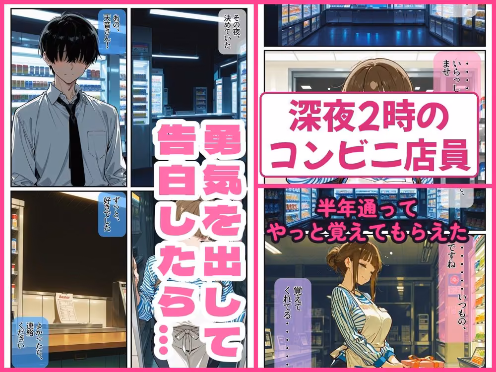 深夜のコンビニは裏〇俗  巨乳コンビニ店員の裏の顔 hitomiエロ漫画raw サンプル画像001
