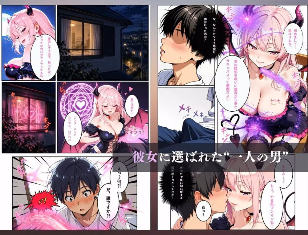 サキュバスとエッチしたら女体化した話 hitomiエロ漫画raw サンプル画像002