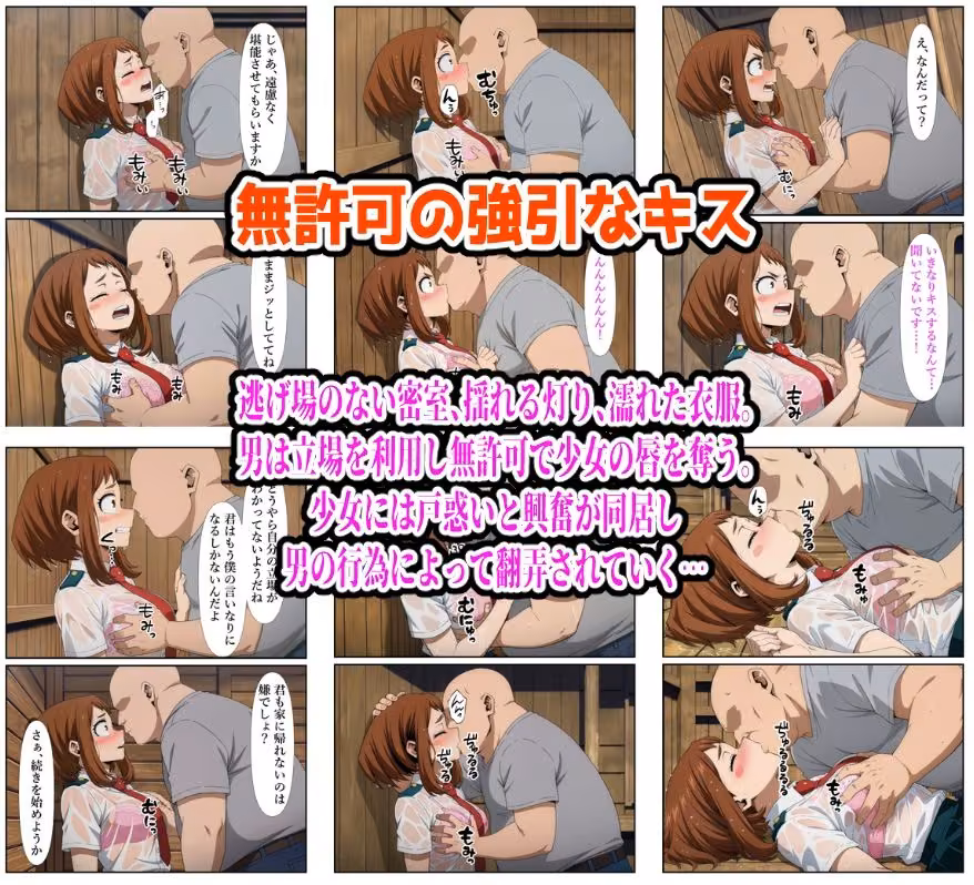 雨宿り濡れ透けレ●プ（お茶子編） hitomiエロ漫画raw サンプル画像003