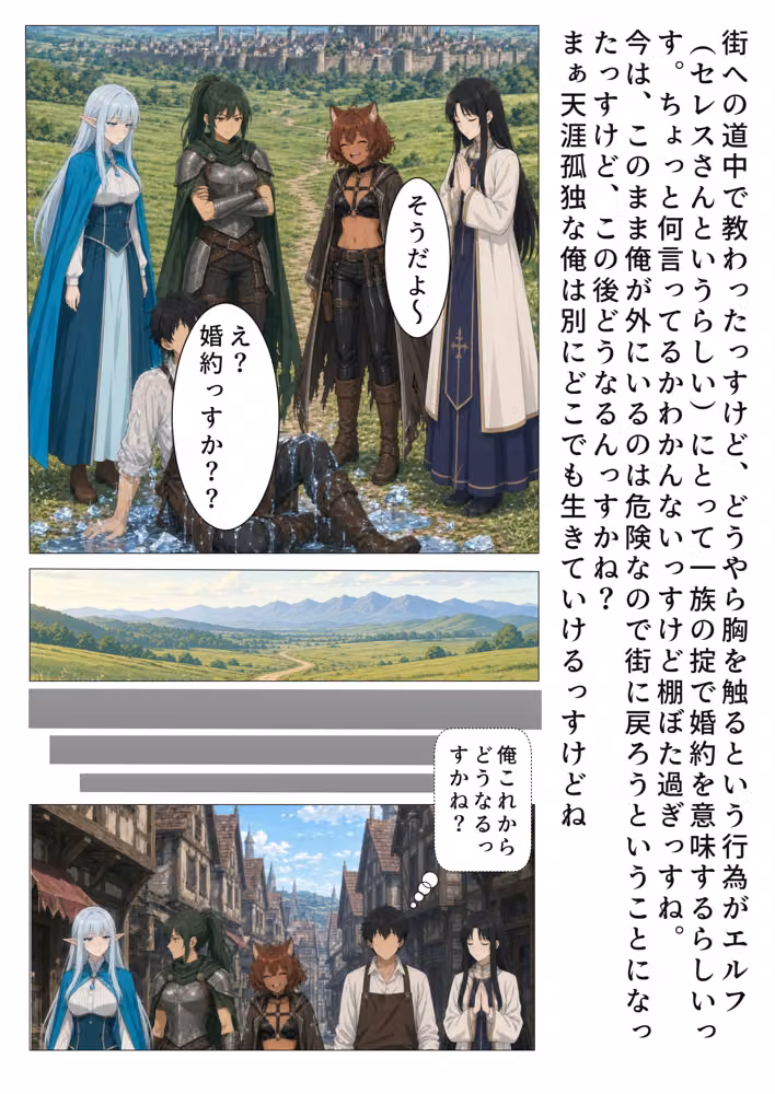 堅物エルフの胸に触れたら、掟で夫になって初夜を教えることになった件 hitomiエロ漫画raw サンプル画像007