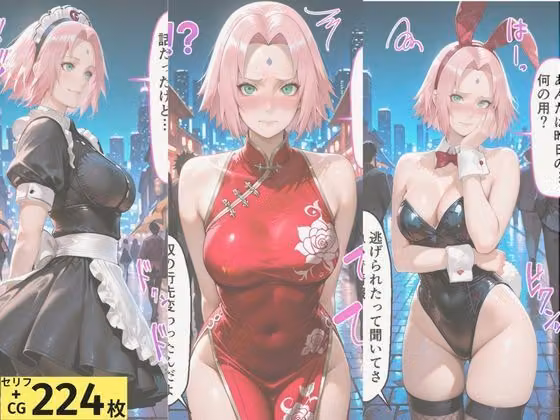 ヒロインとコスプレエッチ NARUT◯  春野サ◯ラ編 hitomiエロ漫画raw サンプル画像001