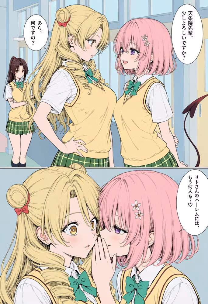 【漫画】リトはみんなの恋人 〜南の島で、ぜんぶ見せて〜 hitomiエロ漫画raw サンプル画像002