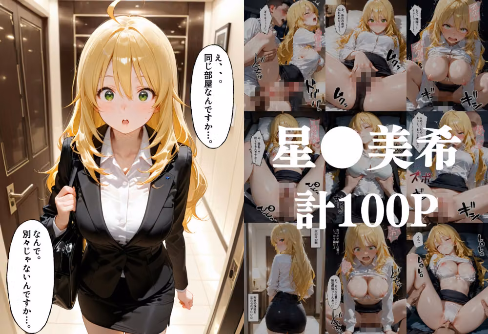 最強ビジュOLさん、出張先で中年上司と相部屋… でも過激セクハラにまさかの快楽堕ちしちゃう！ ア●ドルマスター2編 hitomiエロ漫画raw サンプル画像001