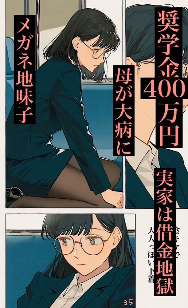 500ページ★大手下着メーカー【シコール】の面接がエチエチ過ぎる件！奨学金メガネ地味女子ジジイ面接官達と社会の厳しさ中出しセックス！！ hitomiエロ漫画raw サンプル画像001