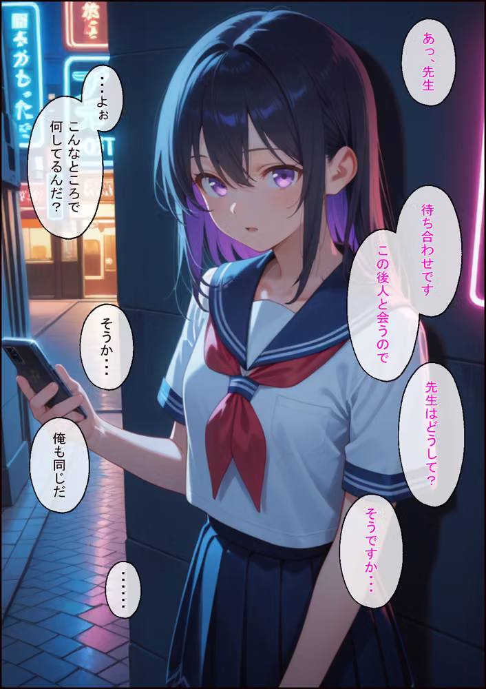 援交の待ち合わせ場所に担当する教え子が待っていました hitomiエロ漫画raw サンプル画像003