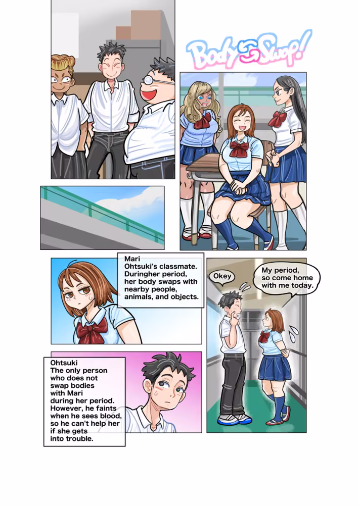 【Bodyswap・TS】Mari sometimes change！ hitomiエロ漫画raw サンプル画像002