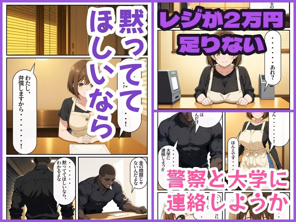 彼氏持ちの女子大生、バイト先の店長に閉店後のカフェで堕とされる hitomiエロ漫画raw サンプル画像002