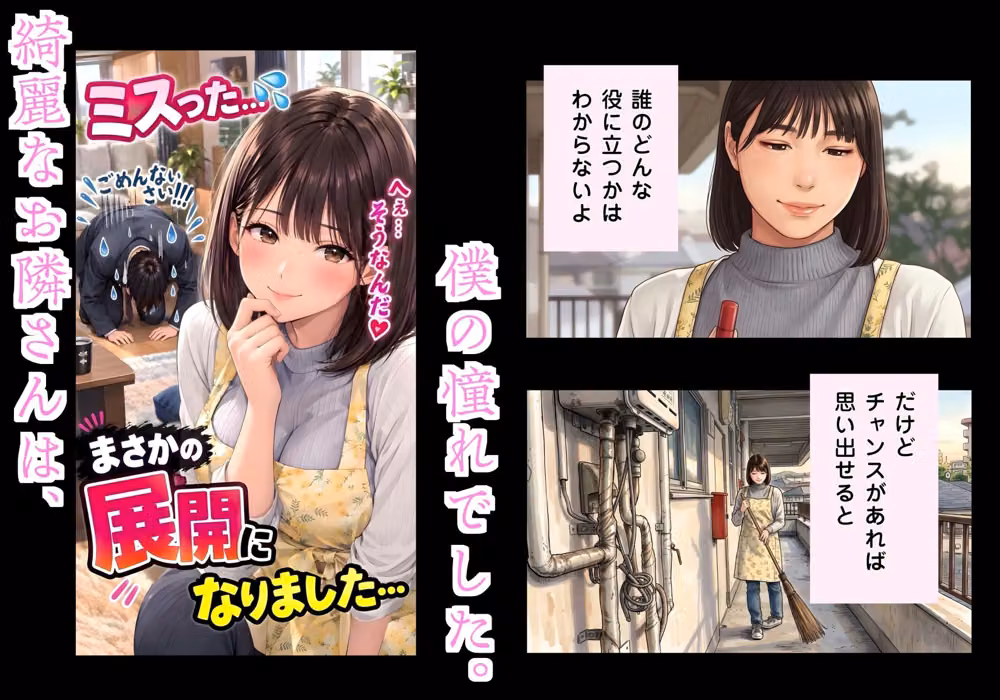 ミスして土下座したら、大家さんに押し倒された件〜「ずっと好きでした」両想い同居人の甘々お仕置き交尾〜 hitomiエロ漫画raw サンプル画像001