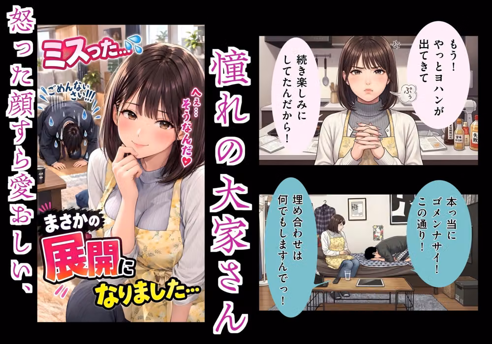 ミスして土下座したら、大家さんに押し倒された件〜「ずっと好きでした」両想い同居人の甘々お仕置き交尾〜 hitomiエロ漫画raw サンプル画像004